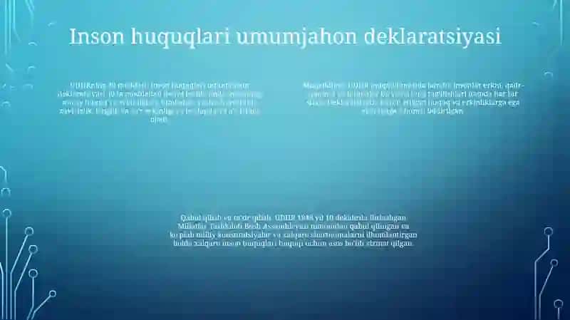 Inson Huquqlarini Himoya Qilishga Doir Xalqaro Hujjatlar 3