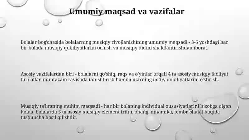 Asosiy musiqa rejasi 3