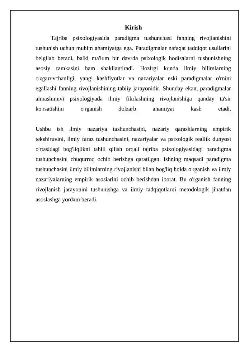 Eksperimental psixologiyada paradigma tushunchasi 3