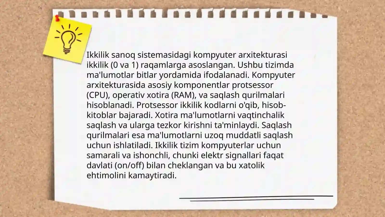 Ikkilik sanoq sistemasining tadbiqi 3