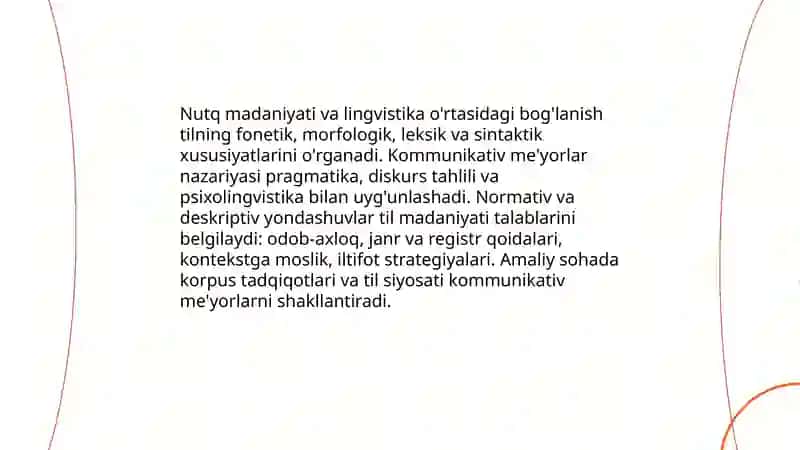 Nutq Madaniyati Fanining O'zaro Munosabati 3