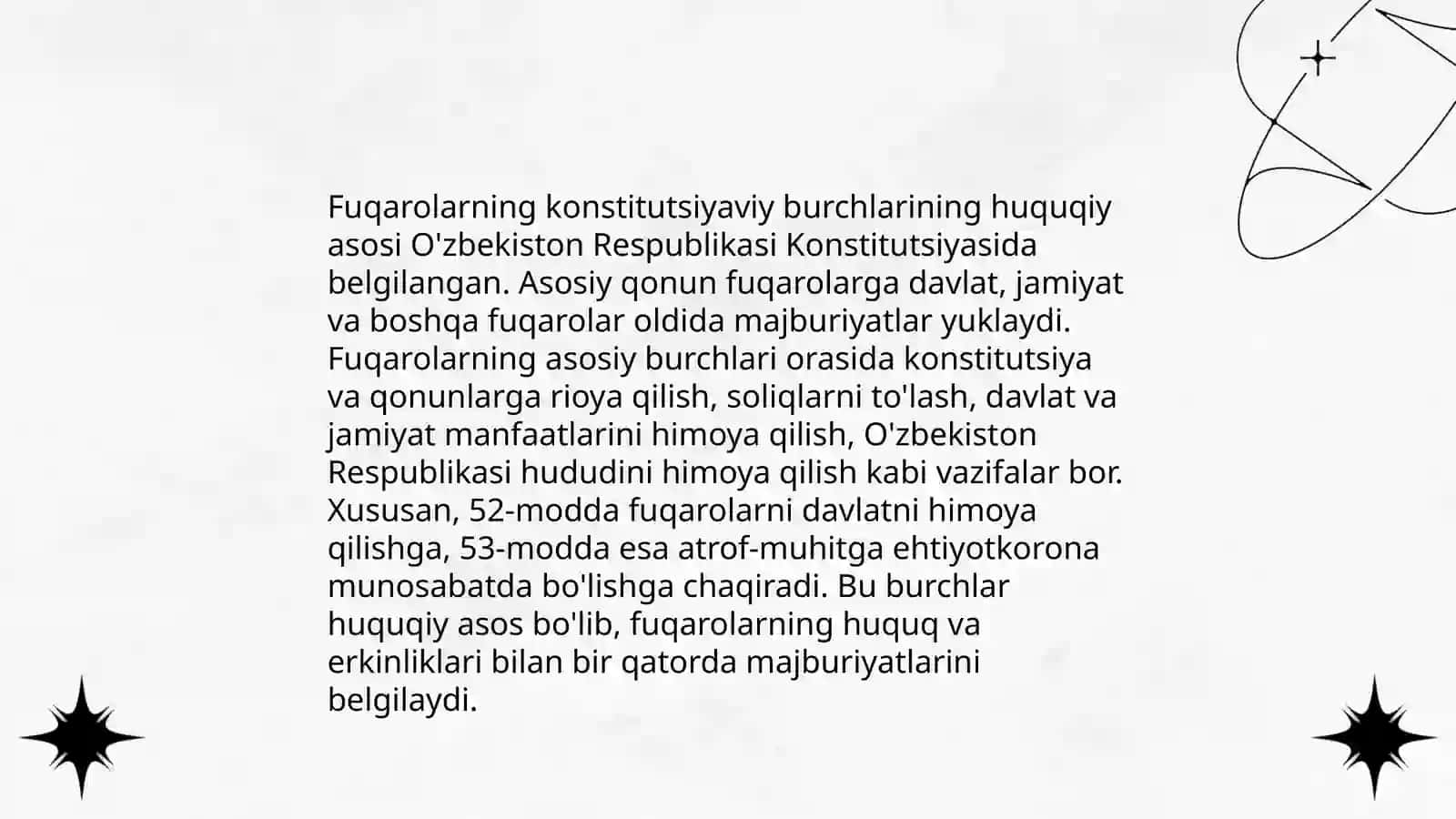 Fuqarolarning konstutsiyaviy burchlari 3