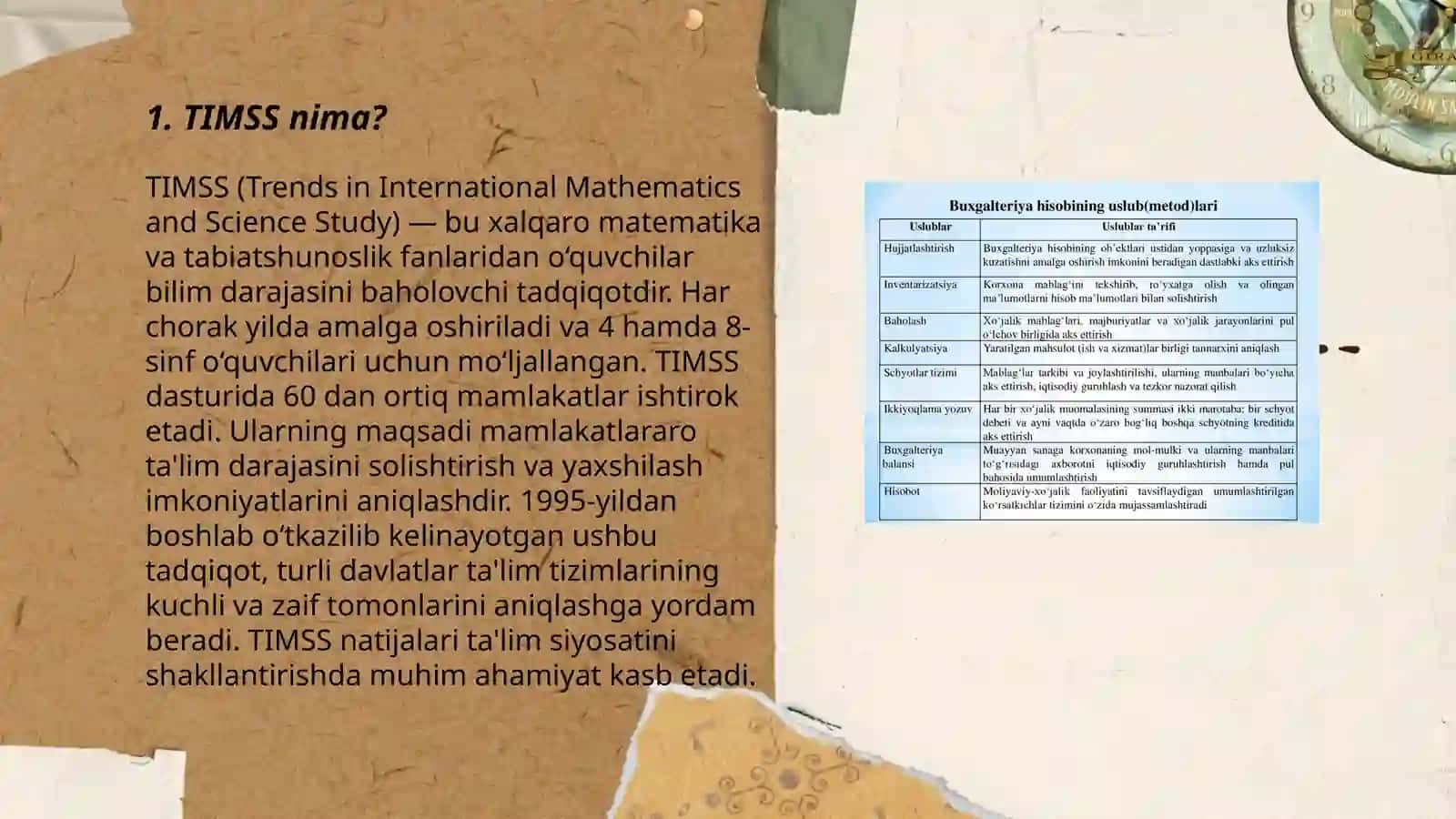 TIMSS Xalqaro baholash tizimining mohiyati 3
