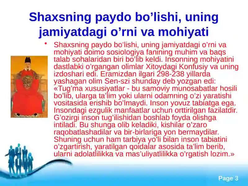 Shaxsning rivojlanishi, ijtimoiy lashuvivatarbiyasi 3