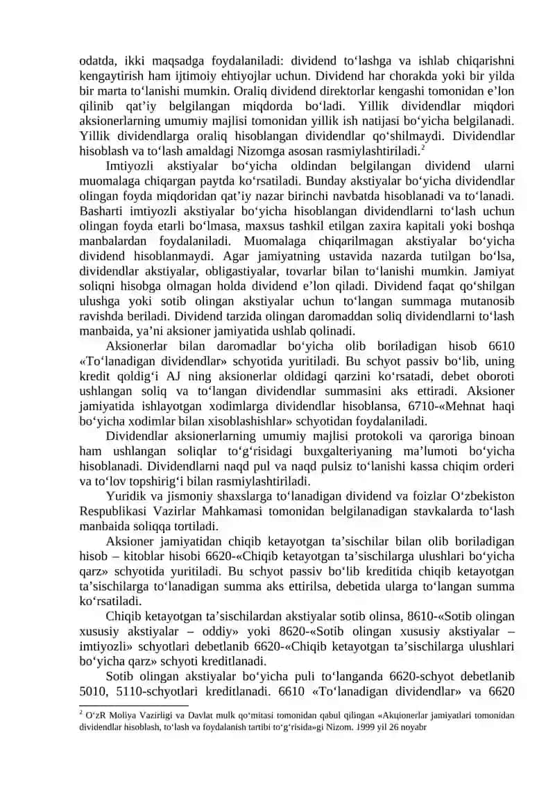 Ustav kapitalining shakllanishi va ularning hisobini tashkil qilish 3