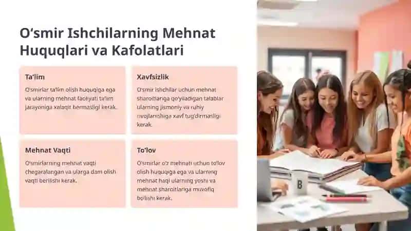 Ayollar va O’smirlarning Mehnat Faoliyatidagi o’ziga Xos Xususiyatlar 3