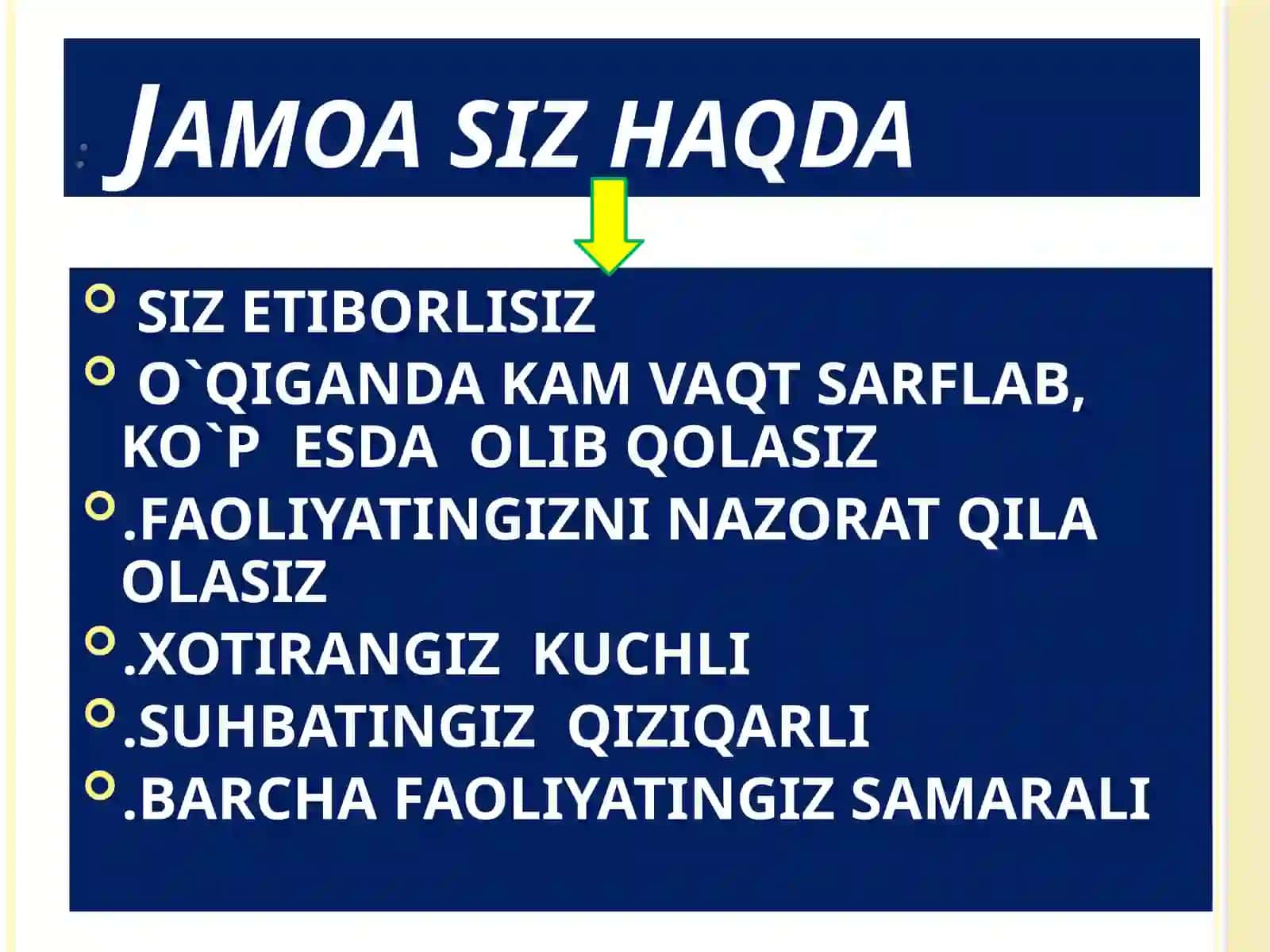 DIQQAT-BILISH FAOLIYATI 3