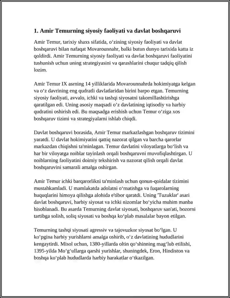 AMIR TEMUR BUYUK DAVLAT ARBOBI 3