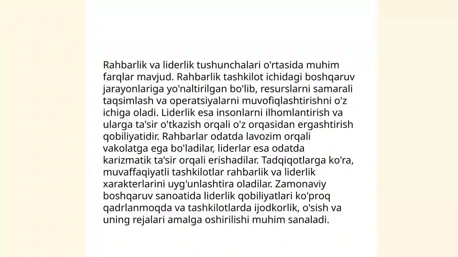 Rahbarlik faoliyatining psixologik xususiyatlari 3