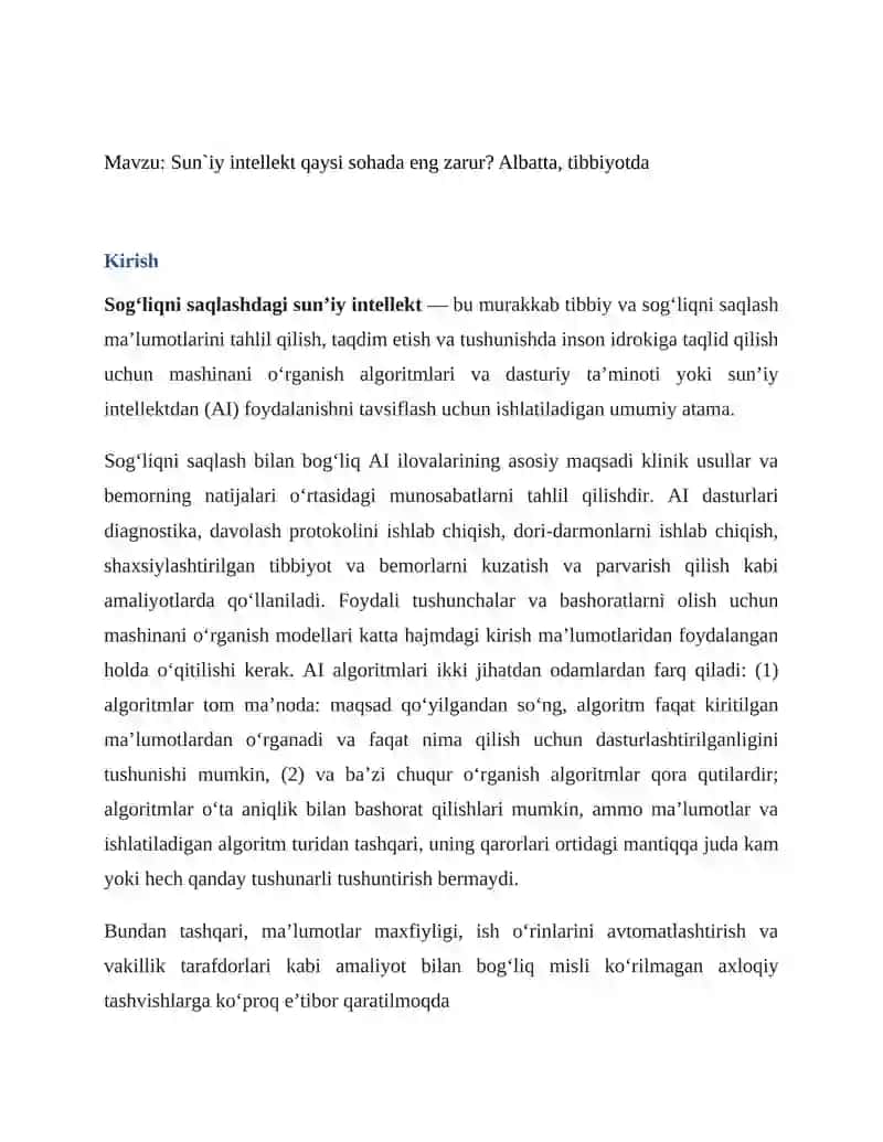Tibbiyotda axborot texnologiyalari 3