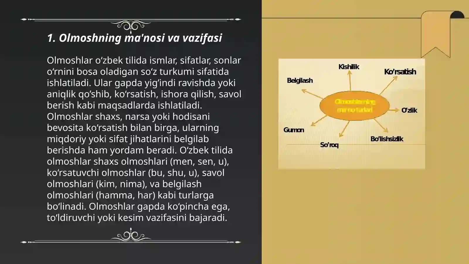Olmoshning xususiyatlari va turlari 3