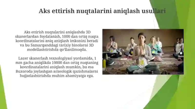Aks ettirish nuqtalarini aniqlash 3