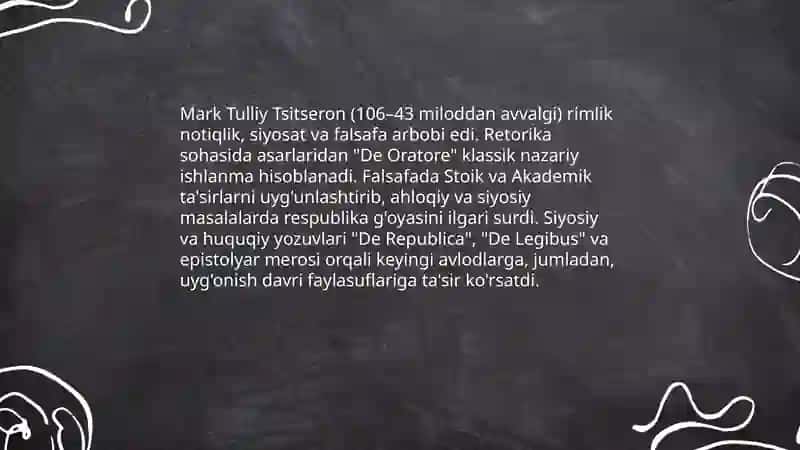 Mark Tulliy Tsitseron: retorika, falsafa va siyosiy yozuvlar 3
