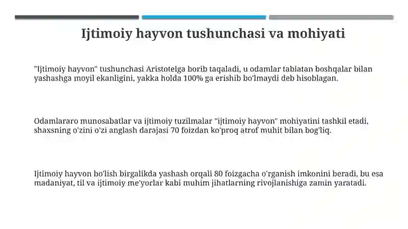 Ijtimoiy hayvon tushunchasi va mohiyati 3