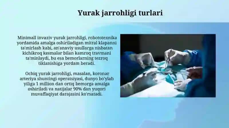 Yurak jarrohligi turlari 3