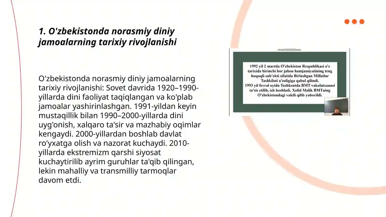 O'zbekistonda norasmiy diniy jamoalarning tarixiy rivojlanishi 3