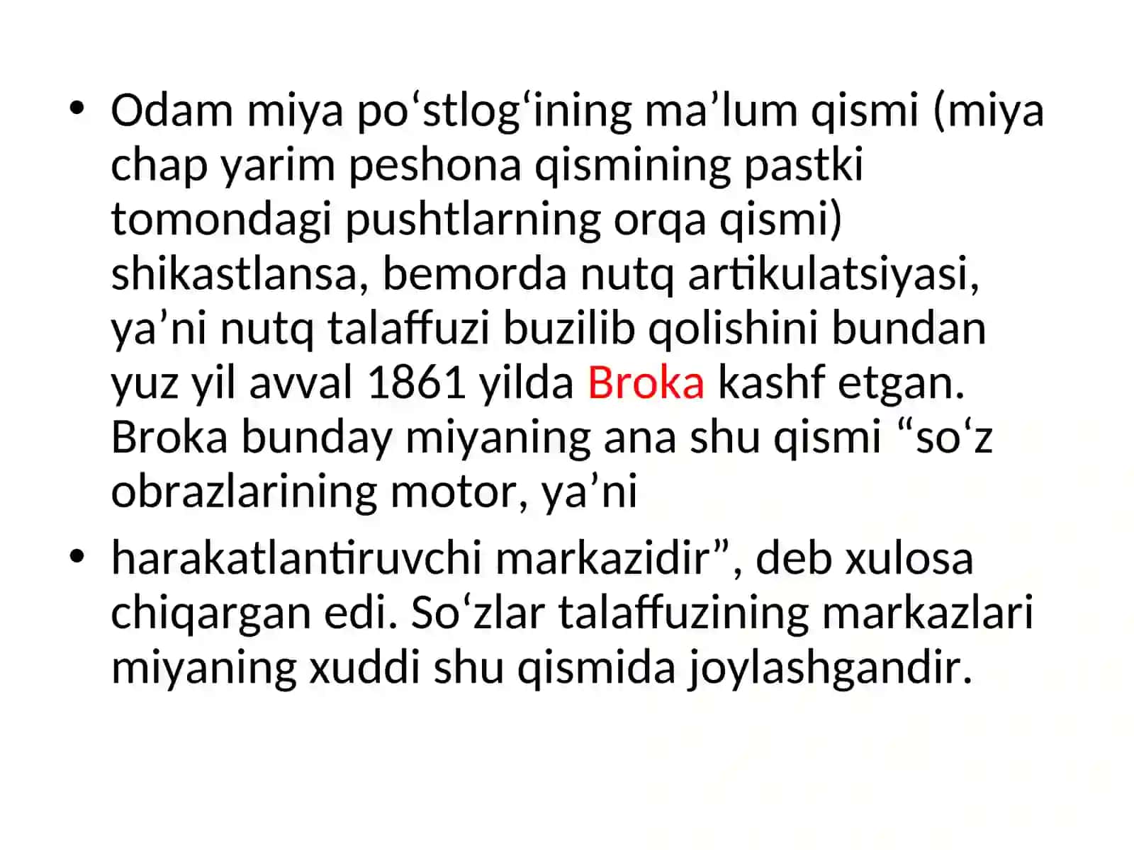 Logopediya fanining maqsadi, vazifalari. Nutq organlarining tuzilishi. Nutqning hosil  bo’lish mexanizmi 3