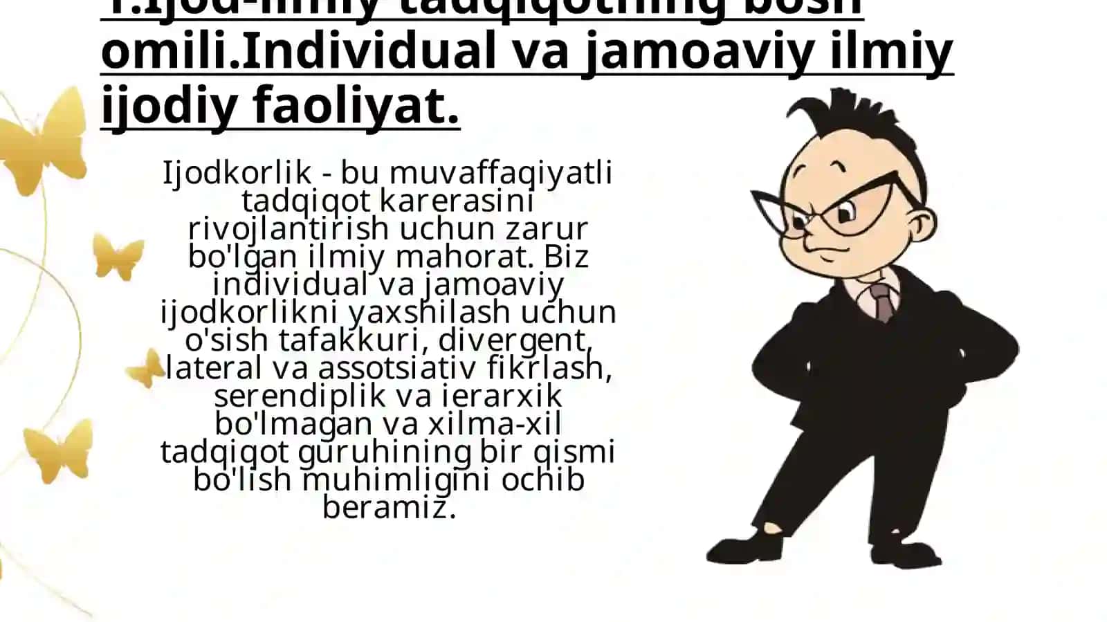Ijod va ilmiy bilish. Ilmiy tadqiqotning namoyon bo’lish shakllari 3