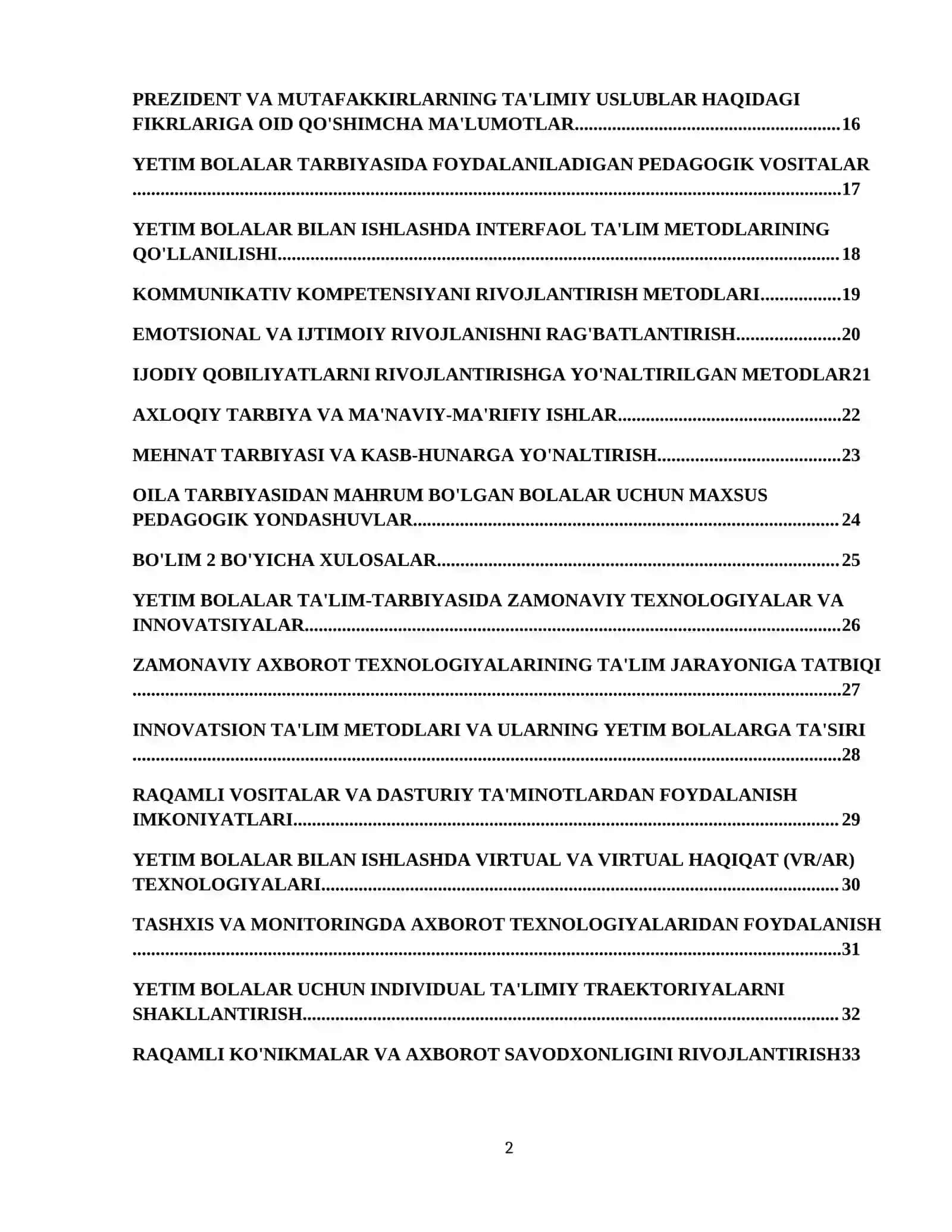 Yetim bolalar bilan olib boriladigan faoliyat. 3
