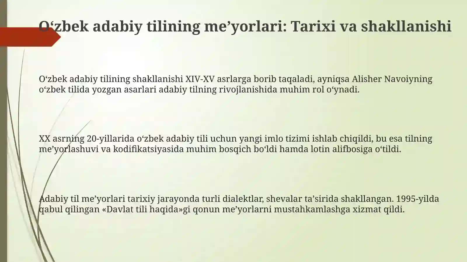 O'zbek adabiy tili me'yorlari 3