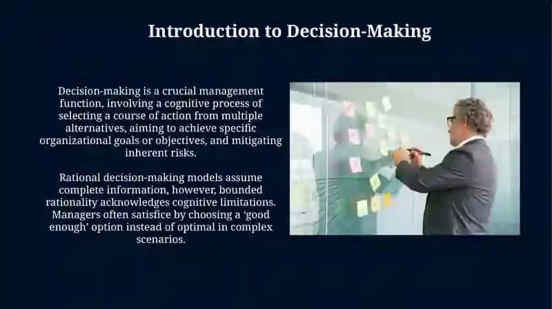 Presentation on Decision-Making Processes in Management 3