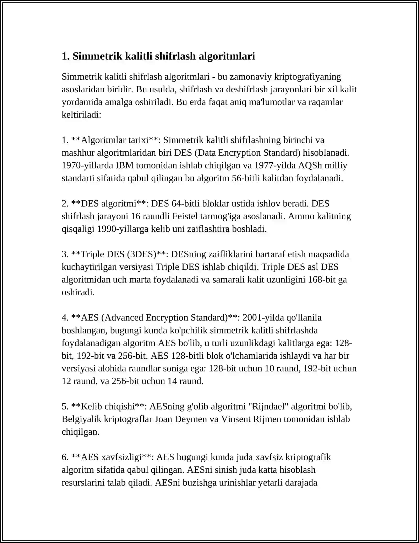 SIMMETRIK KALITLI KRIPTOGRAFIYA 3