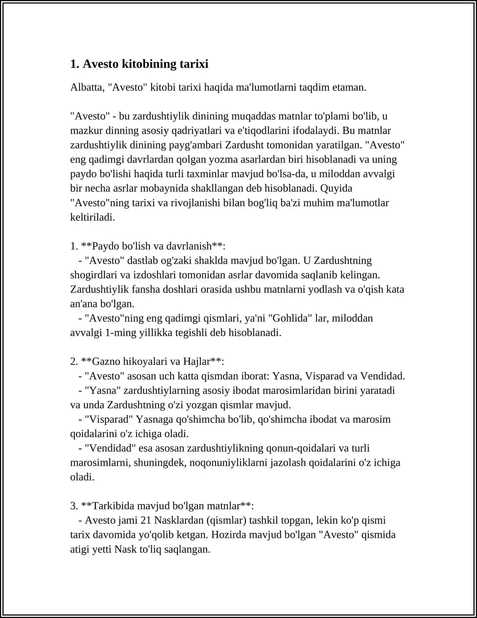 AVESTO 3