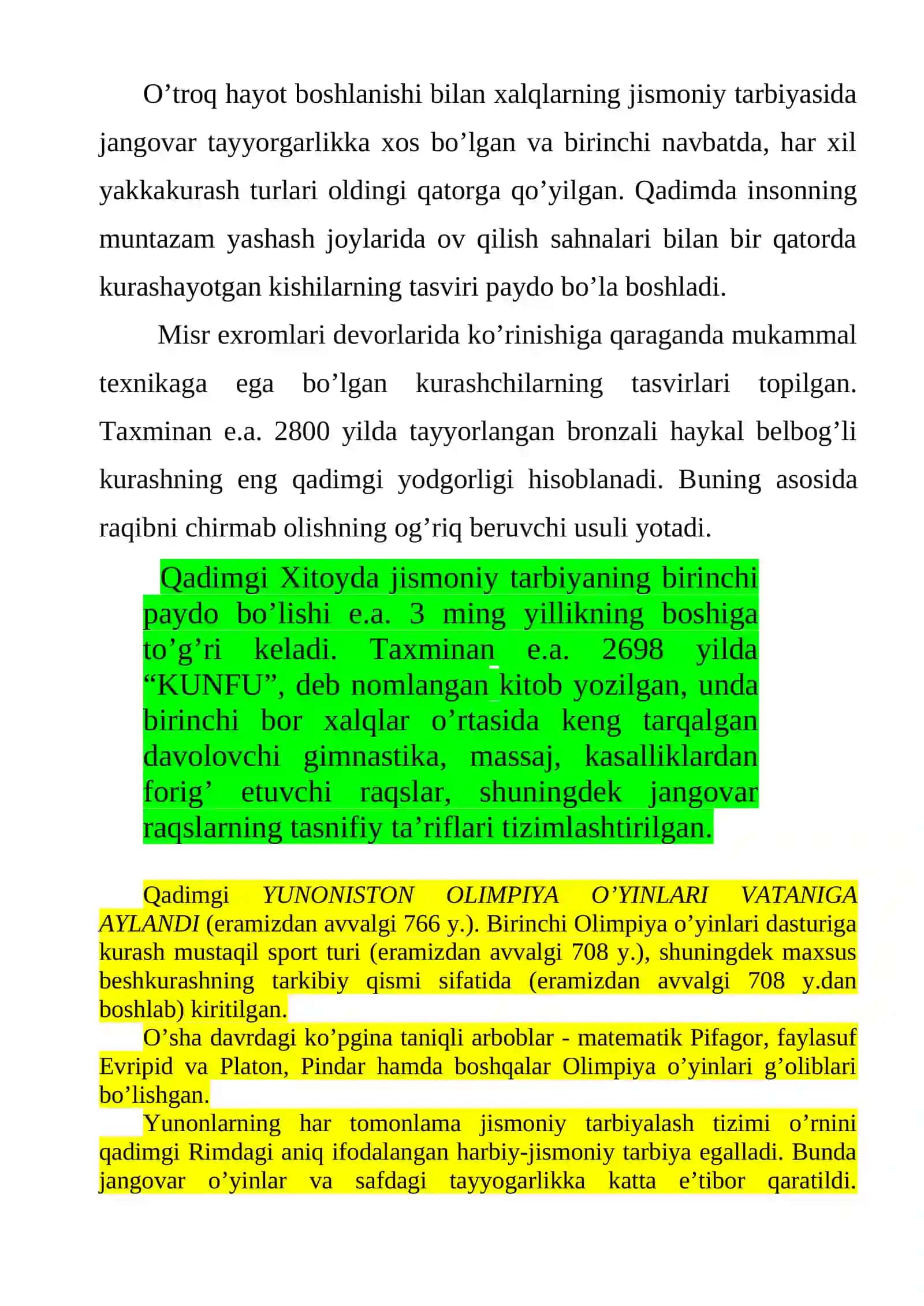 Kurash turlarining paydo bo’lishi va rivojlanish tarixi 3