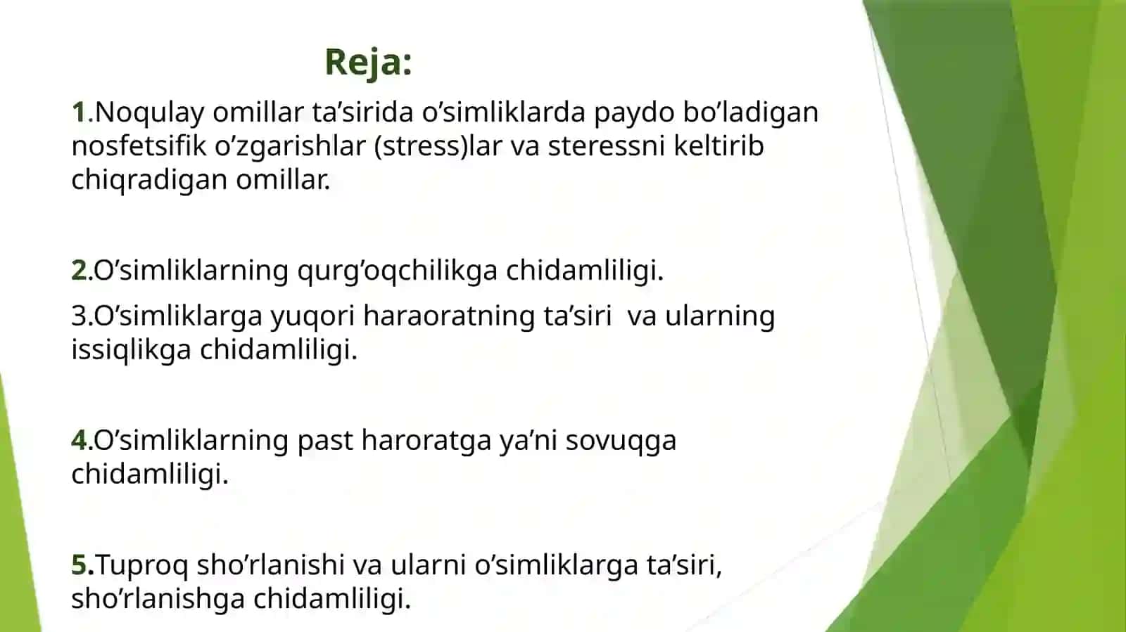 Noqulay muhit omillaring o’simliklarga ta’siri 3