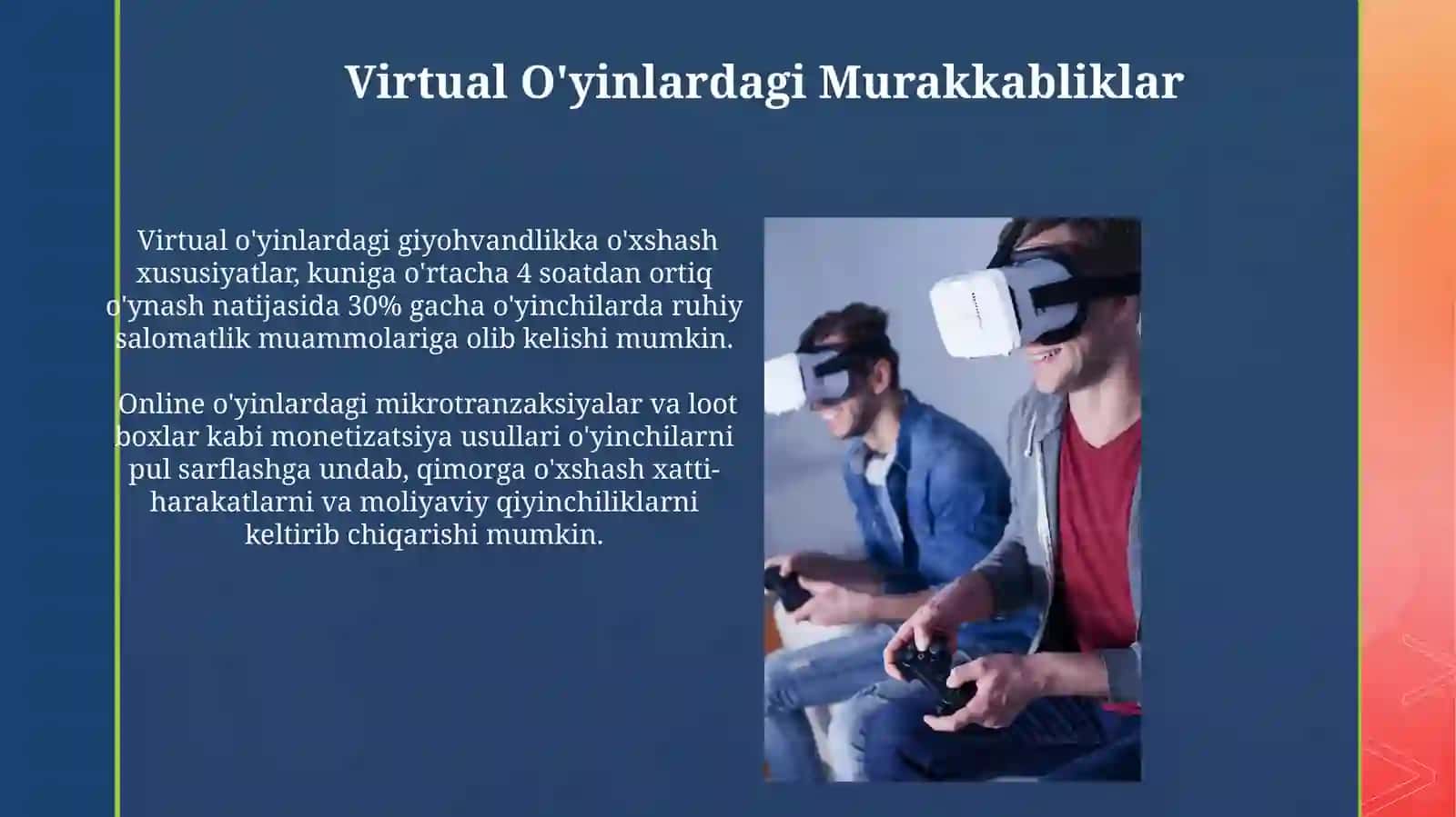 Kundalik Hayotda Media Texnologiyalar va Vertual O'yinlarining Asoratlari 3