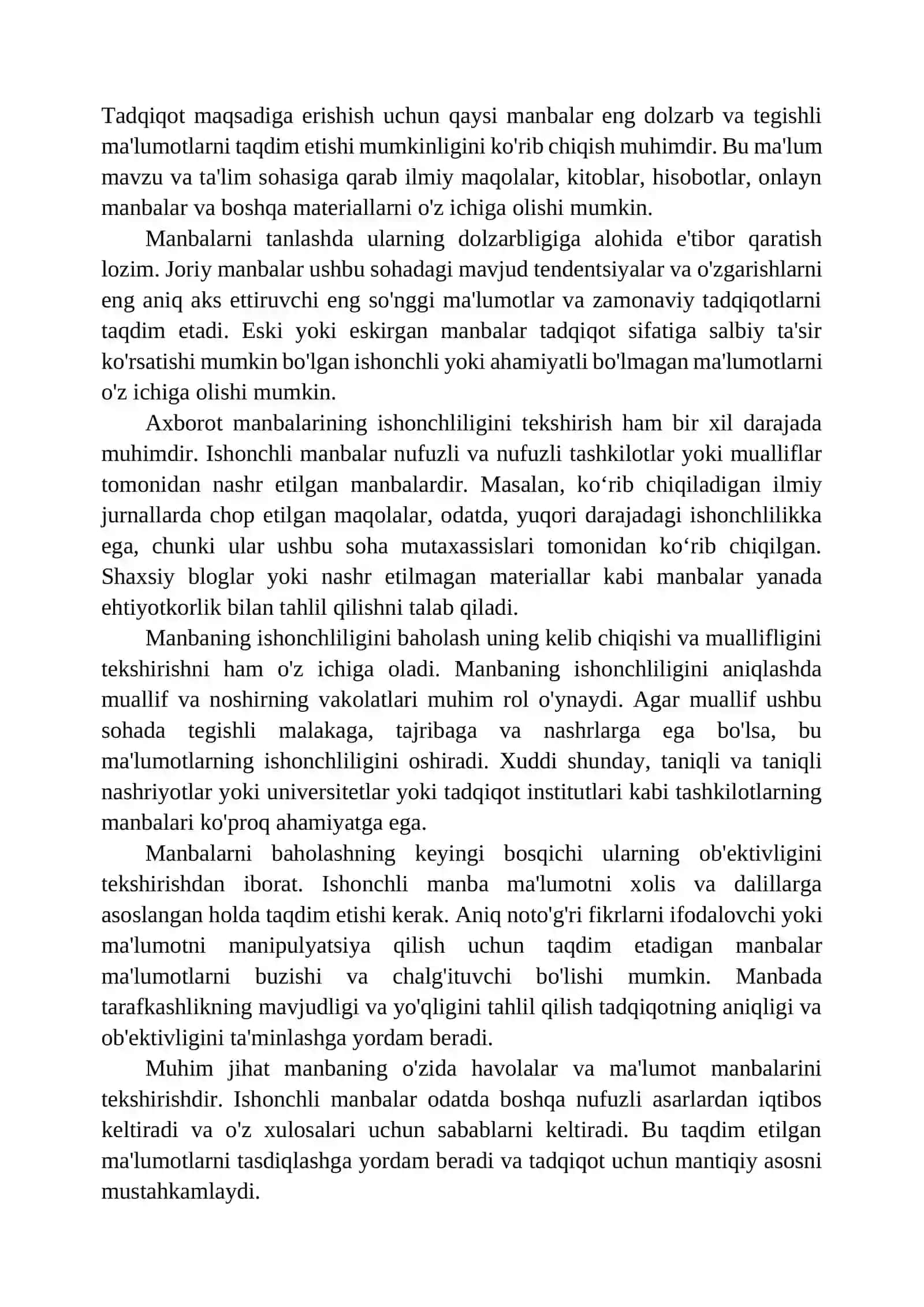 O'quv va ilmiy ma'lumotlarni qidirish, tizimlashtirish va tahlil qilish 3