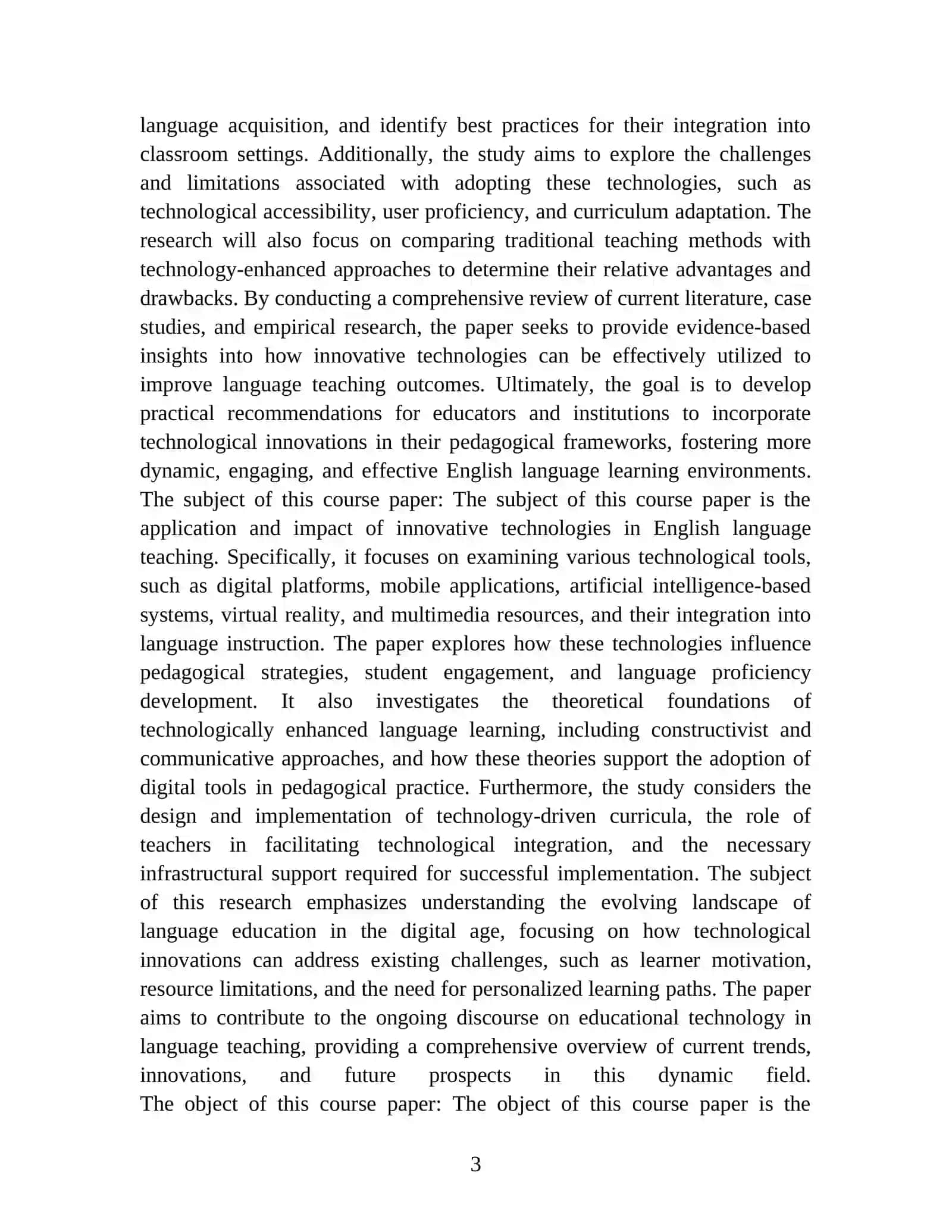 Innovative Technologies in English Language Teaching 3