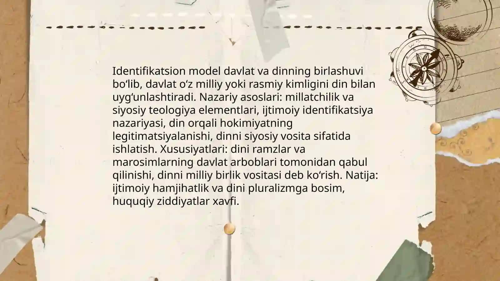 Davlat va din munosabatlarini tartibga solishning tiplari (identifikatsion,separartsion va kooperatsion modellar) 3