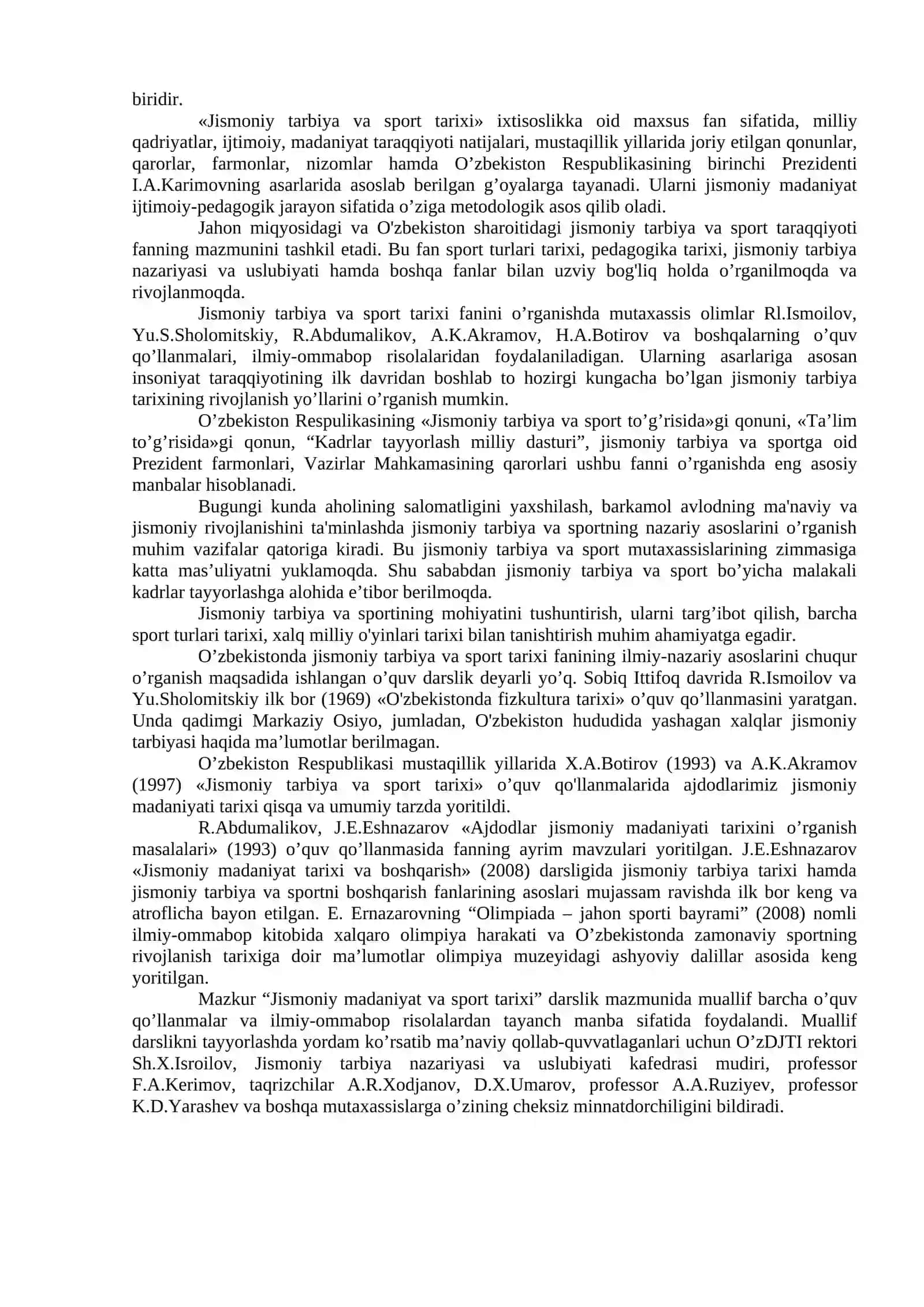 Jismoniy madaniyat tarixi fanining maqsadi va vazifalari 3