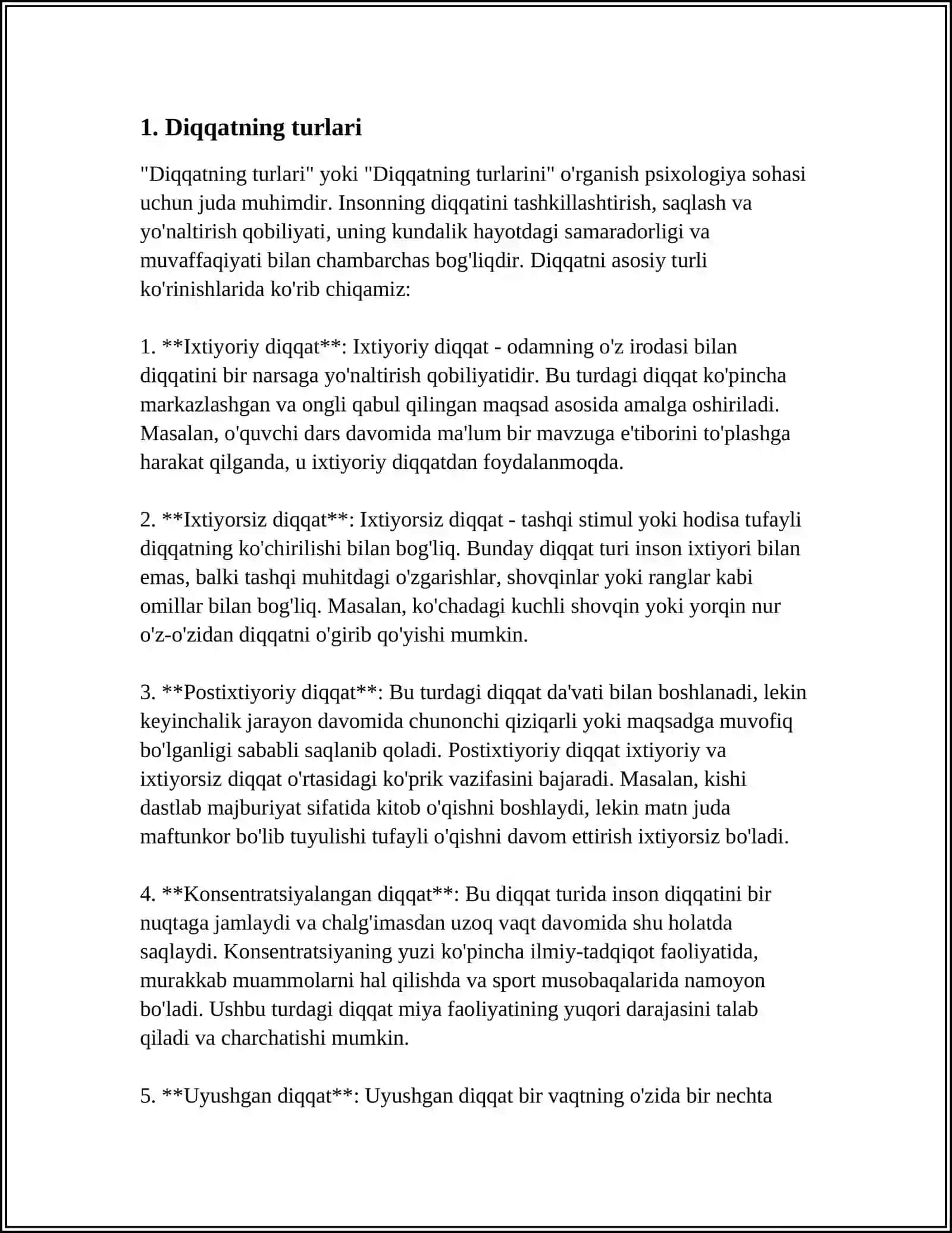 DIQQAT TURLARI VA ULARNING HUSUSIYATLARI 3