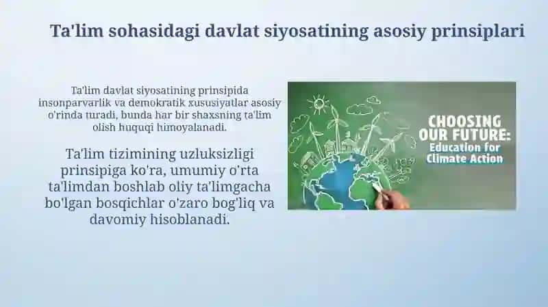 O'zbekiston ta'lim to'g'risidagi qonun 3