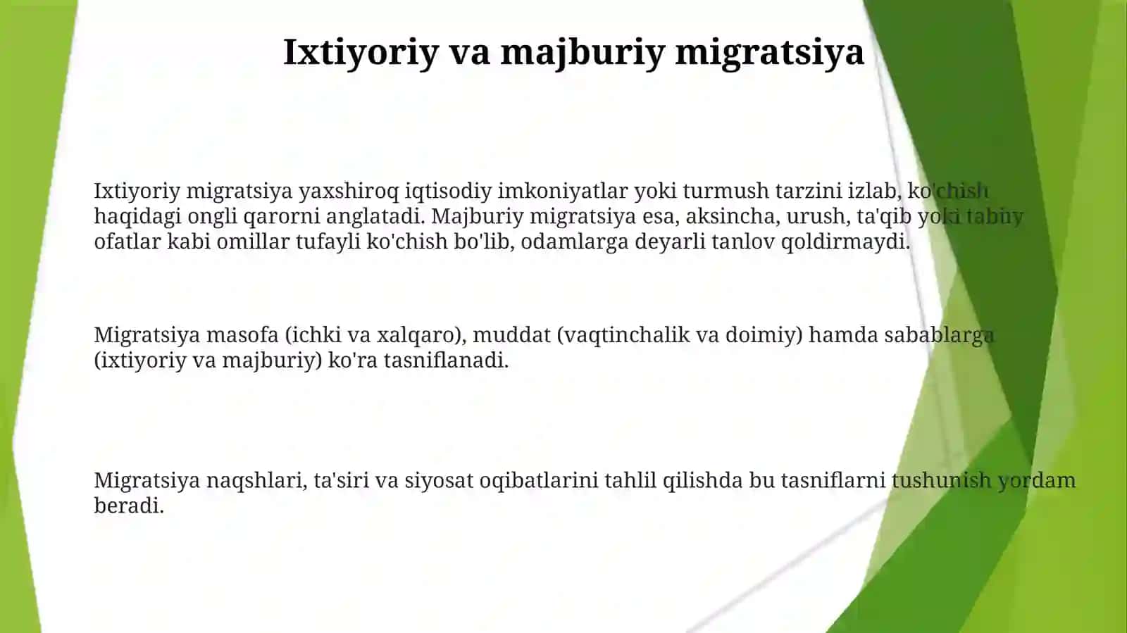 Aholi migratsiyasi va uning tasnifi 3