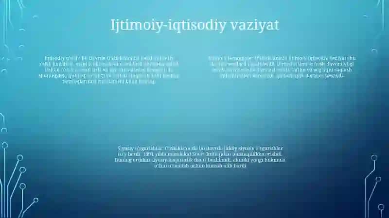 Mustaqillikka Erishish Arafasida OʻZbekistondagi Ijtimoiy Siyosiy Jarayonlar 3