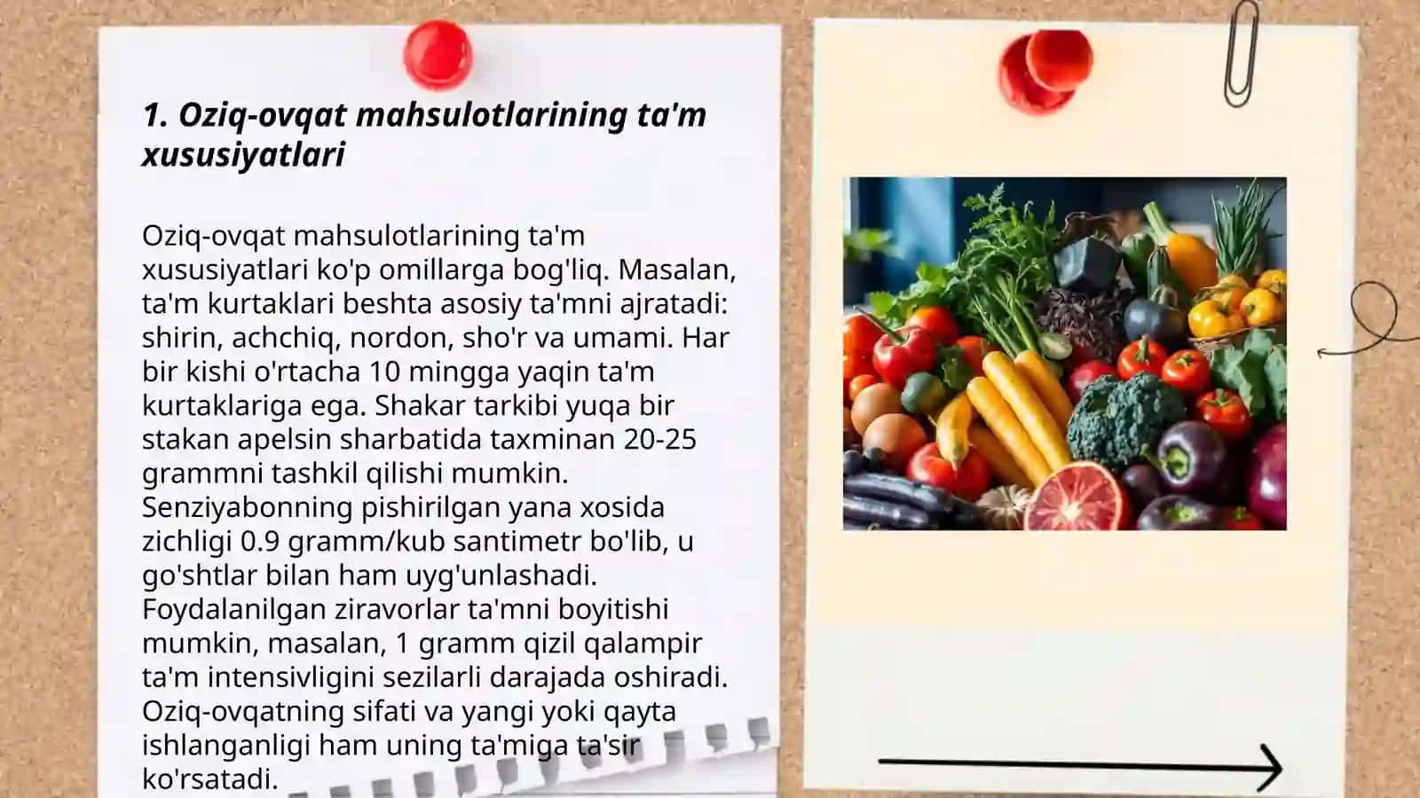 Oziq-ovqat mahsulotlarini orgonoleptik tahlil etish 3