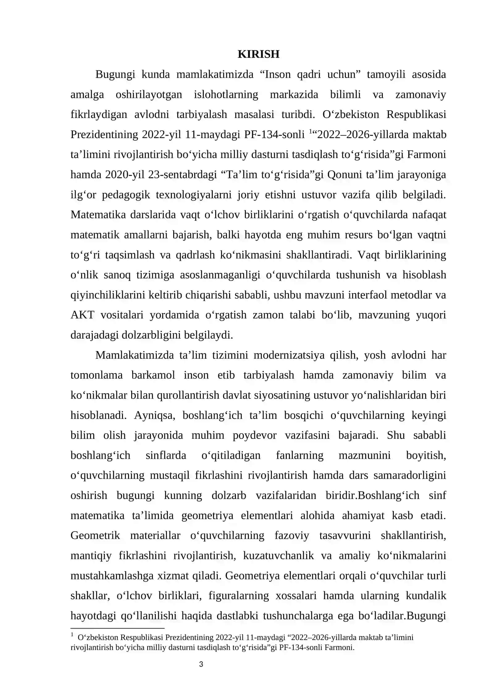 Boshlang‘ich sinflarda geometriya elementlarini o‘rgatishda interfaol metodlardan foydalanish 3