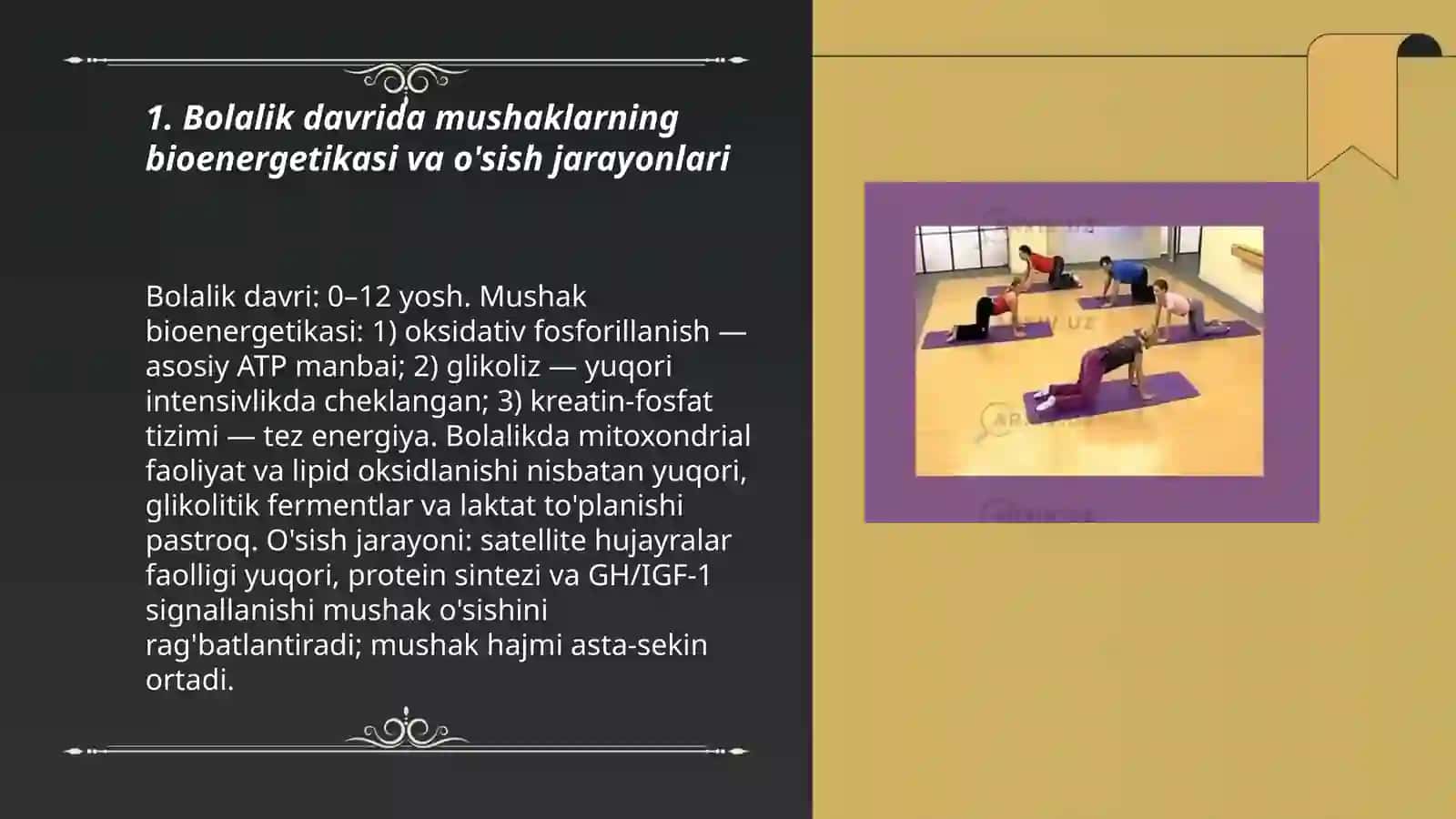 Jismoniy mashg'ulot usullarining biokimyoviy asoslari 3