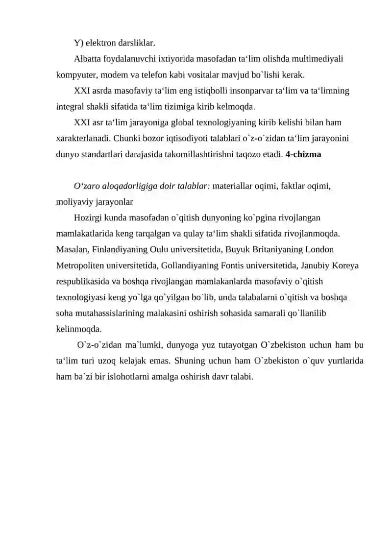 Masofaviy ta'lim tizimi xususiyatlari 3
