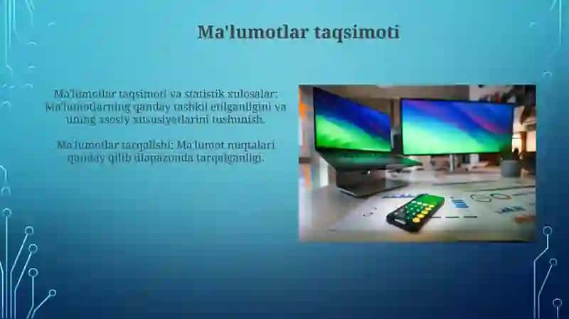 Statistik xulosalar 3
