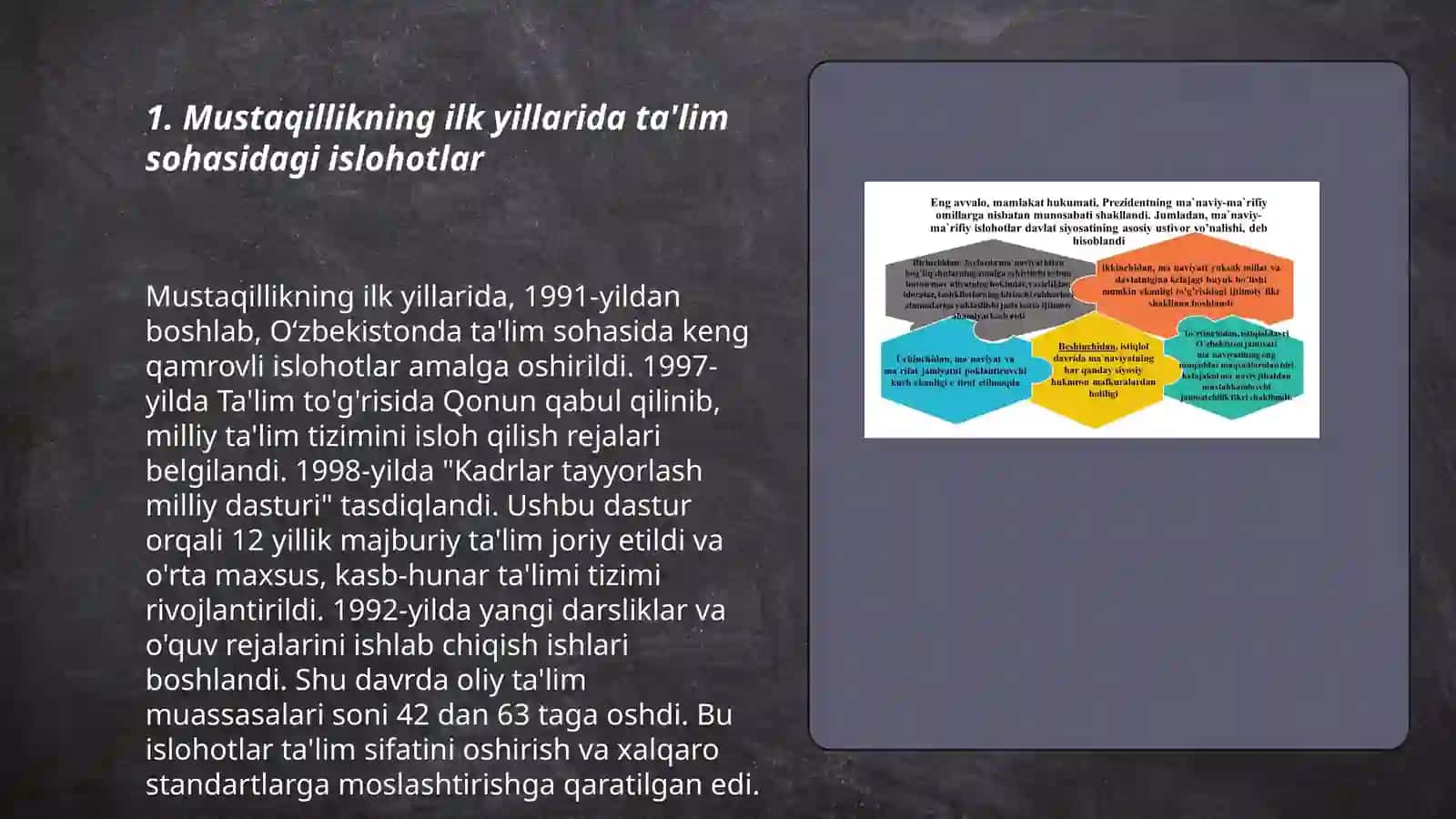 Mustaqillikning ilk yillarida ta'lim sohasidagi islohotlar 3