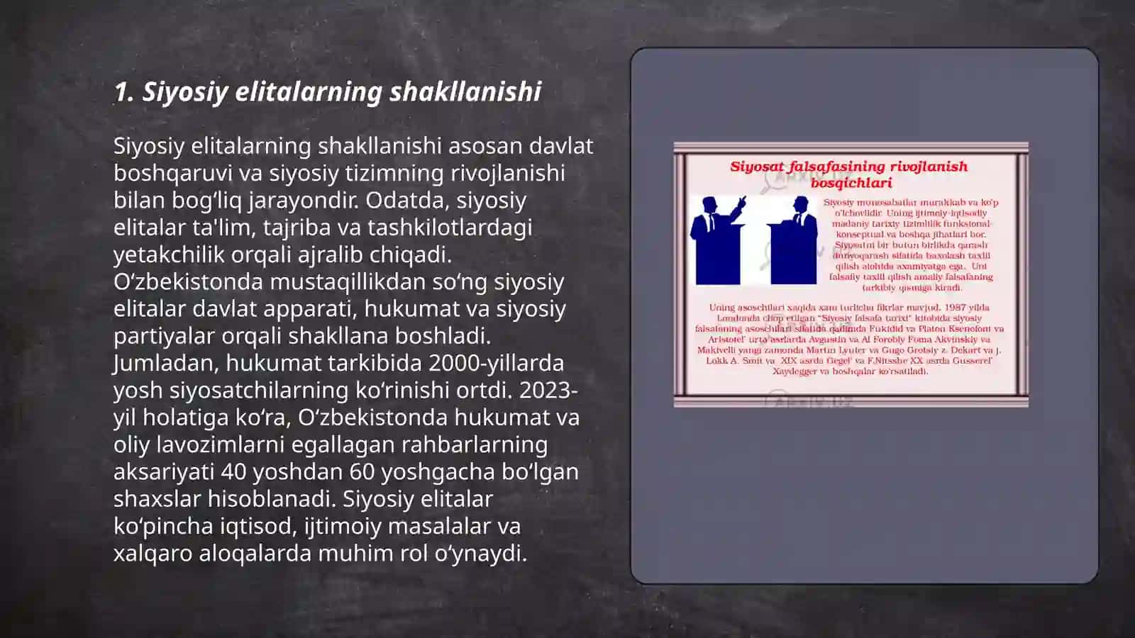 Siyosiy elitalar rekrutatsiyasining asosiy kanallari 3