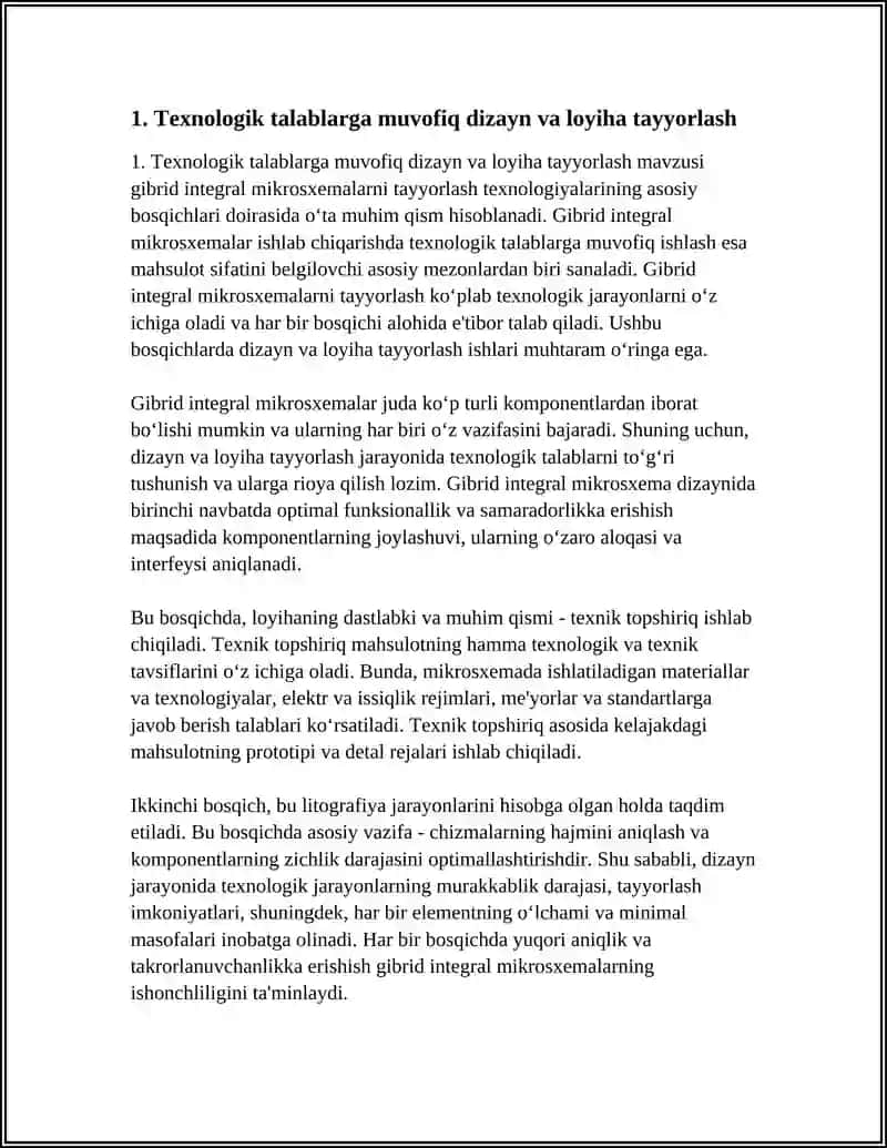 GIBRID INTEGRAL MIKROSXEMALARNI TAYORLASH TEXNOLOGIYALARINING ASOSIY BOSQICHLARI 3