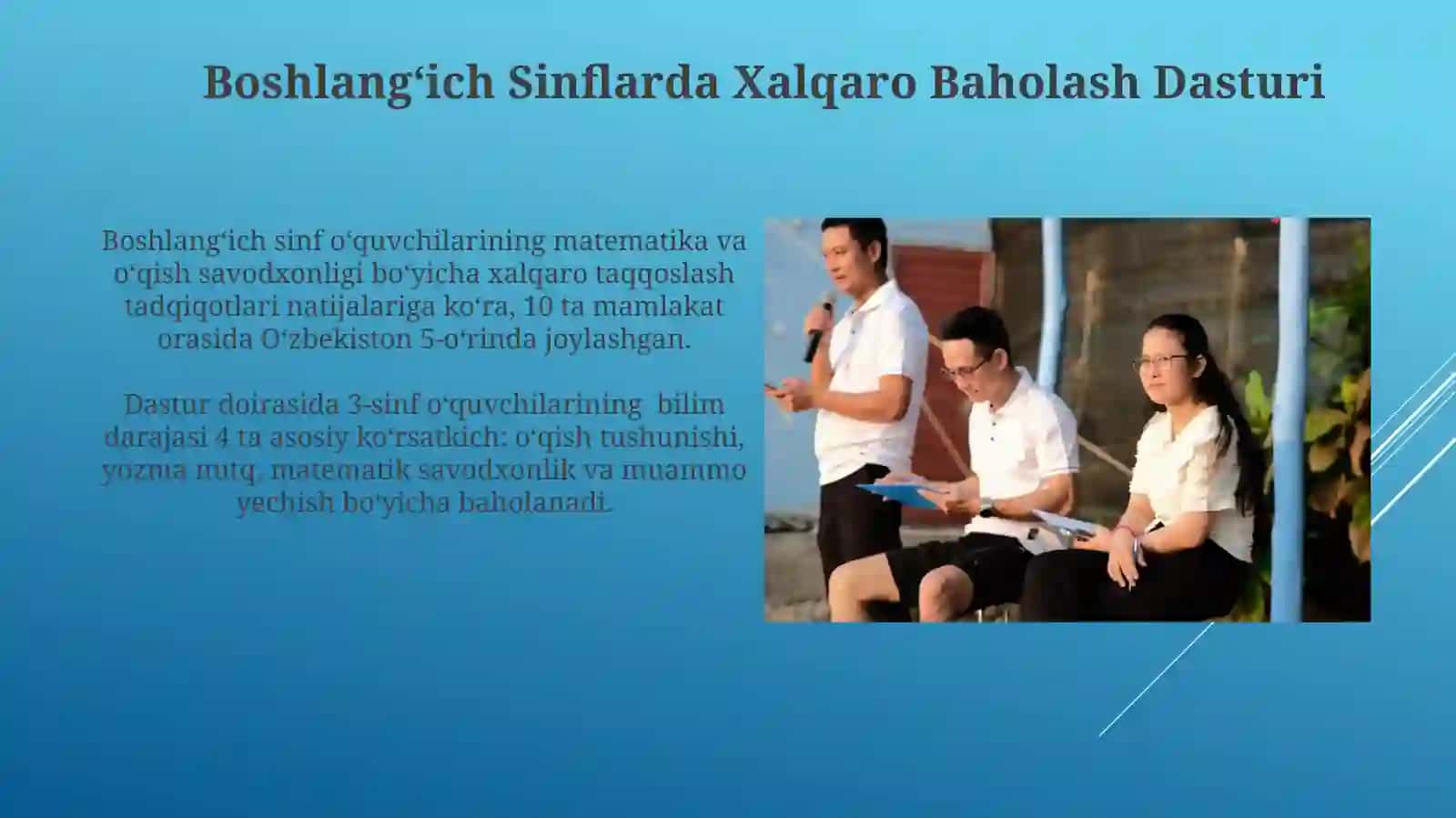 Boshlangʻich Sinflarda Xalqaro Baholash Dasturi 3