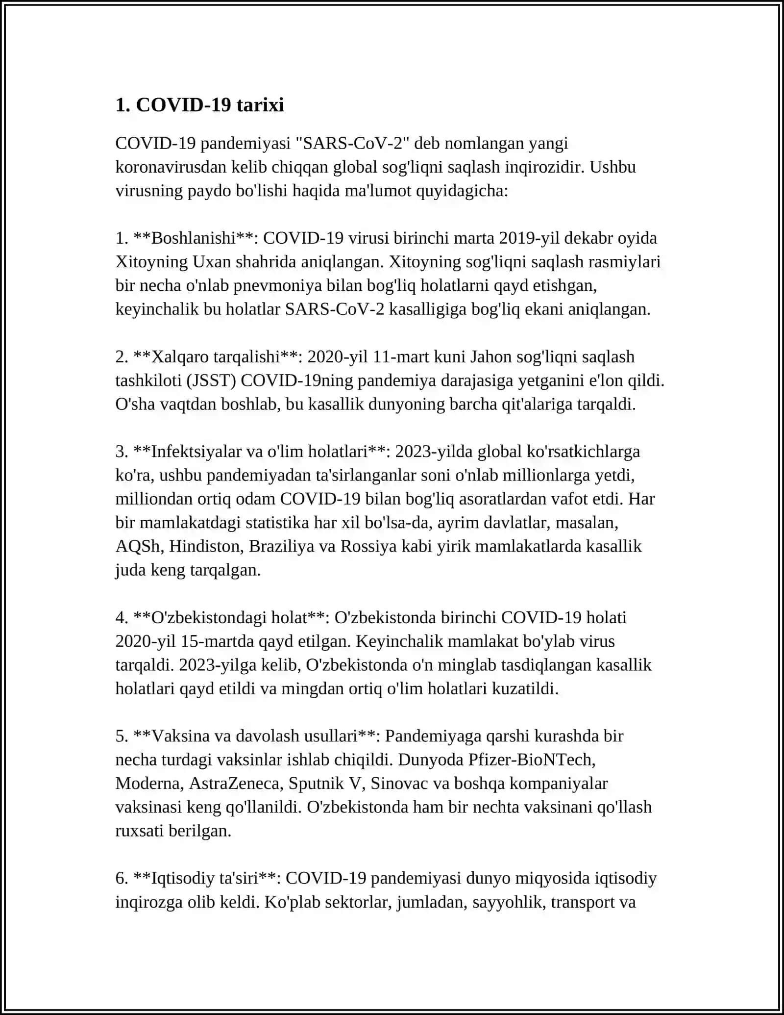 COVID-19 Tarixi 3
