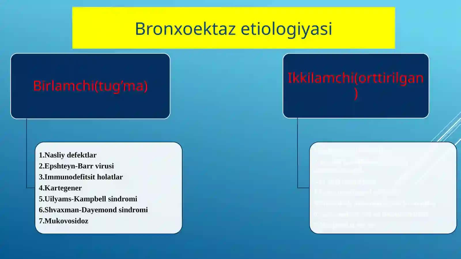 Bronxoektaz kasalligi 3