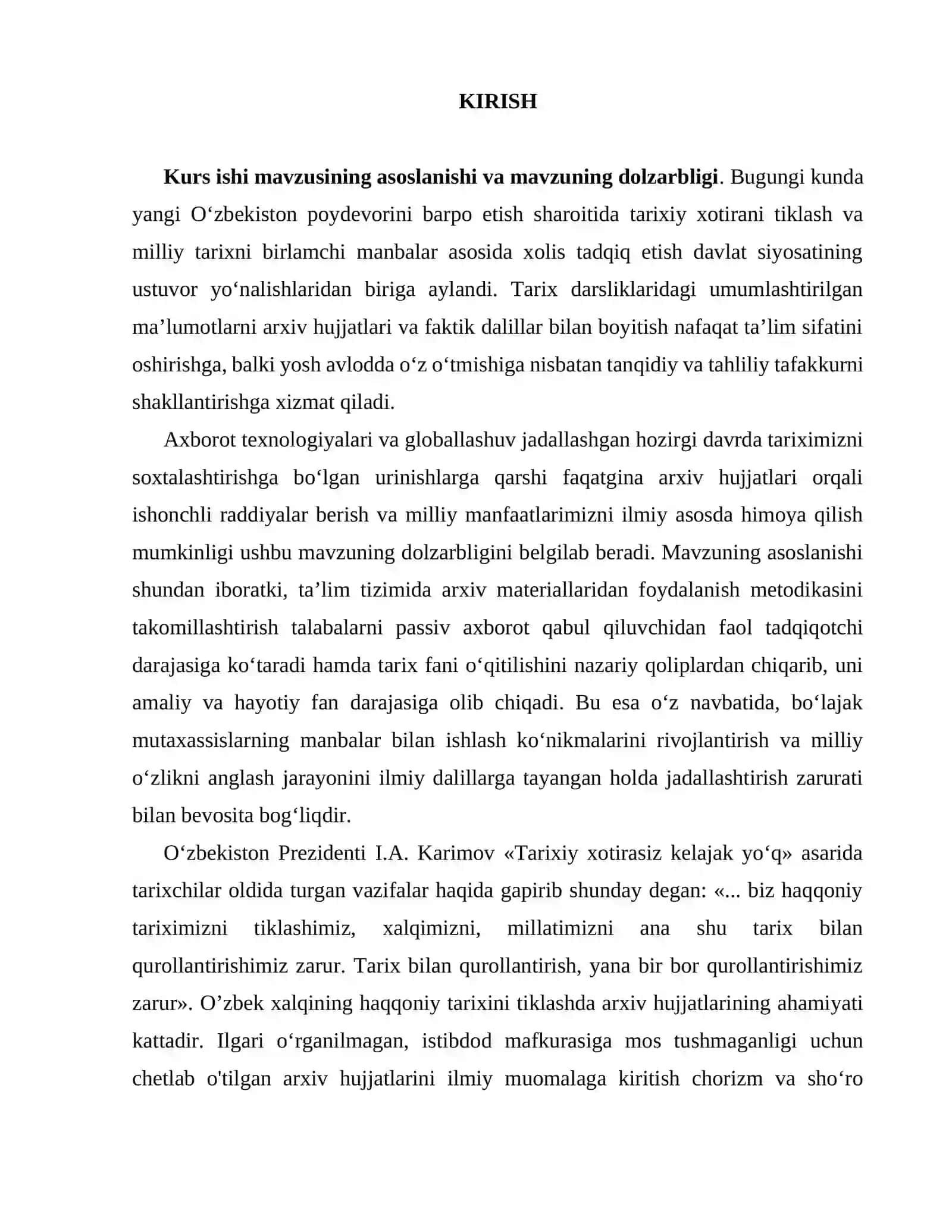 O’zbekiston tarixini o’qitishda tarixiy manbalar arxiv hujjatlaridan foydalanish 3